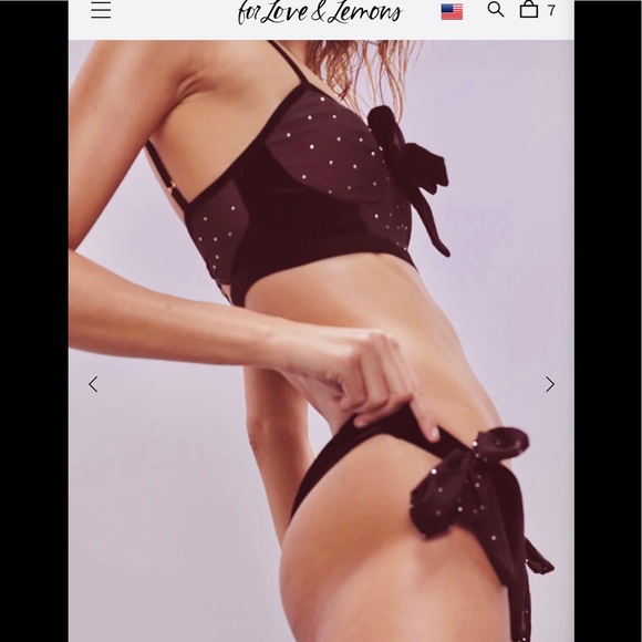 🍋FL&Ls🍋Lucky Dice Bow Bra&Panty Set-Large - Picture 3 of 16